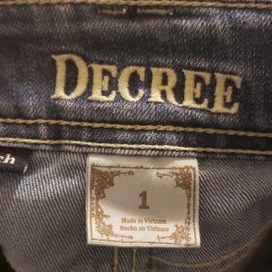 Decree Jeans size 1